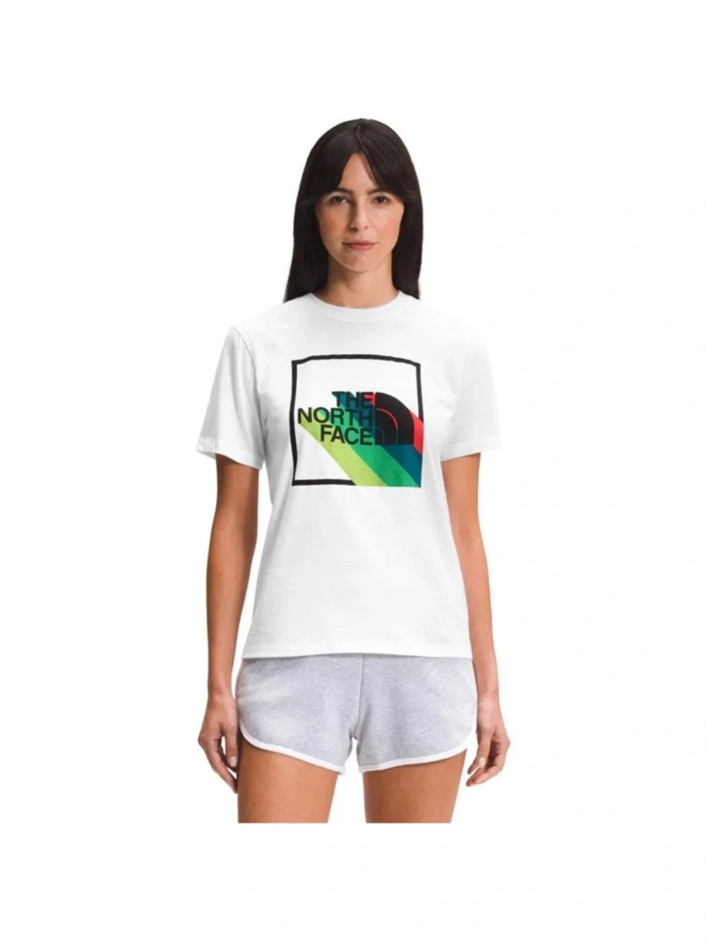 THE NORTH FACE SHADOW BOX SHORT SLEEVE TEE WOMEN'S Size XS - Picture 1 of 14